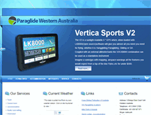 Tablet Screenshot of paraglidewesternaustralia.com.au